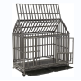 with 4 Locking Wheels Duty Dog Crate Strong Pet Kennel Crate