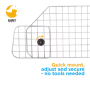 Dog Car Barrier Adjustable Large Pet Wire Mesh Divider