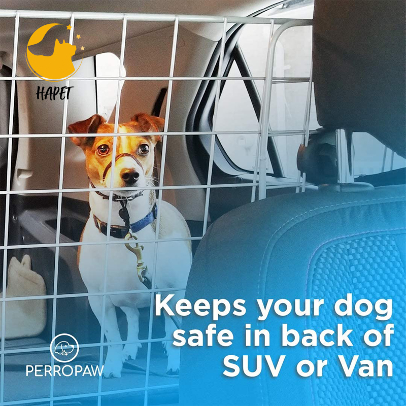 Dog Car Barrier Adjustable Large Pet Wire Mesh Divider