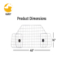 Dog Car Barrier Adjustable Large Pet Wire Mesh Divider