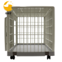 Pet Heavy Duty Dog Pet Cage Kennel with Wheels Pet Products
