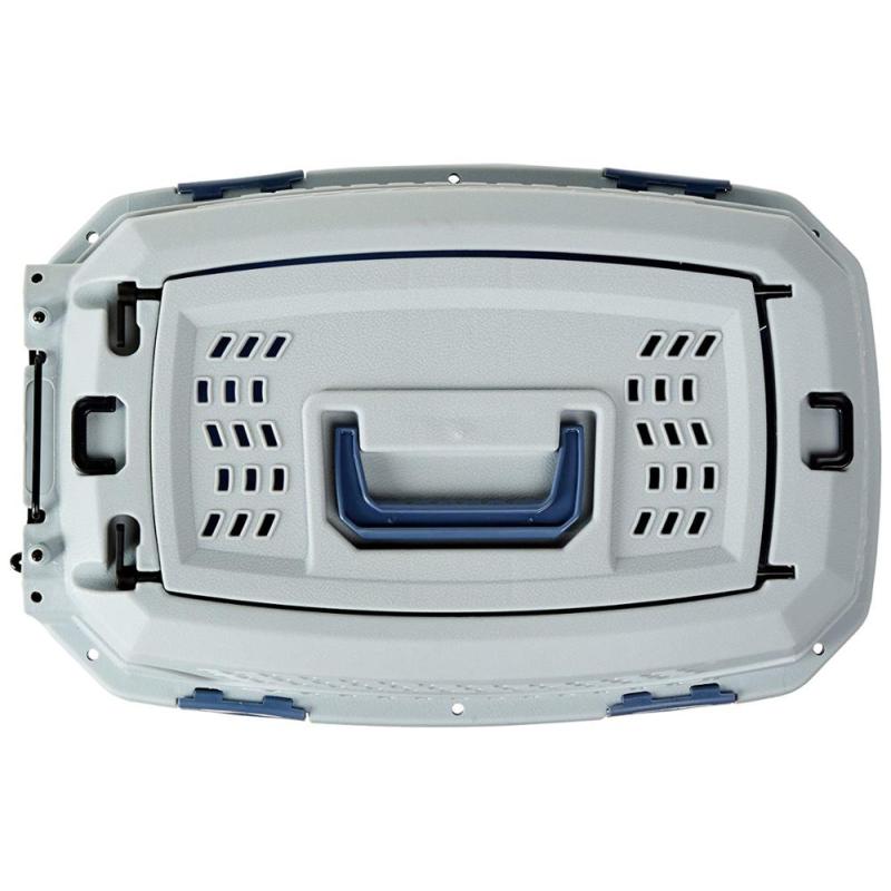 Two-Door Top-Load Pet Kennel Travel Cage Carrier