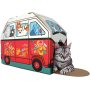 Easy Assembling Detachable Cat Dog Bed House Indoor Cardboard Cave Tent Replaceable Scratching Pet Bed Burrow Hut Pet Condo