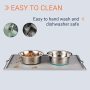 Manufacturer Pet Feeding Bowl Easy Clean Pet Bowl Stainless Steel Anti Slip Dog Bowls