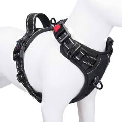 Wholesale No Pull Dog Harness Reflective Adjustable Vest with a Training Handle