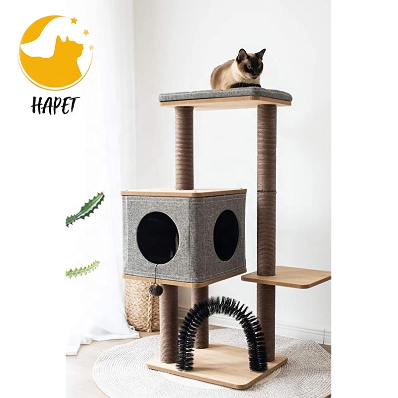 Pet Product Cat Tree Tower Condo Scratcher Furniture Kitten  cat climbing tree pet house hammock
