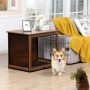 Dog Kennels House Wooden Dog Crate Furniture Detachable Top Cover Pet For Indoor Use
