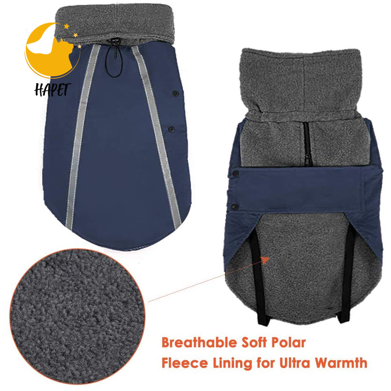 Dog Winter Clothes Dog Hoodie Thermal Coat Doggie Jacket Puppy Outfit Cat Sweatshirt