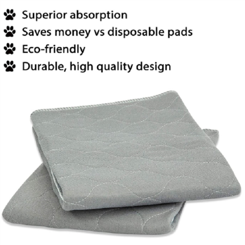 Pet Playpen Mat Washable Puppy Pad Dog Pen Mat Soft Fleece Top Waterproof Non-Slip Dog Mat