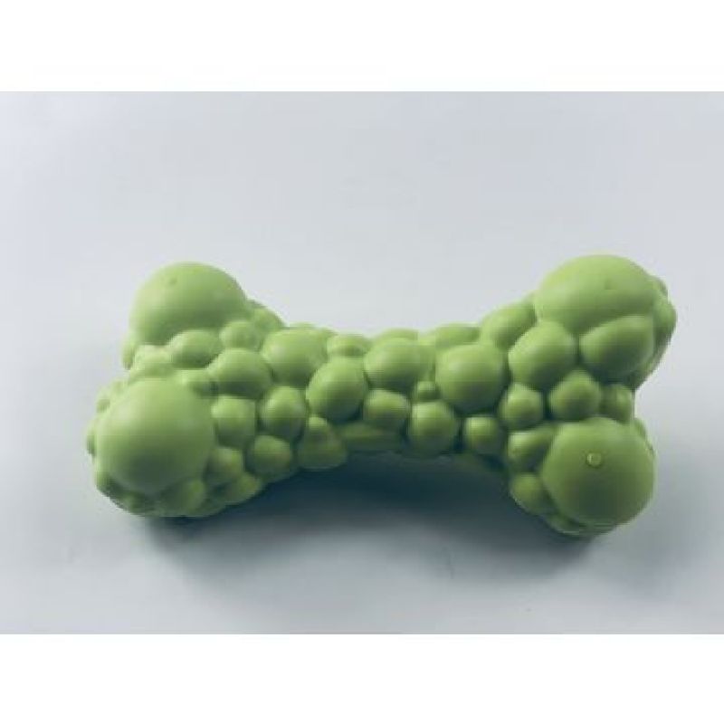 Safety Indestructible Dog Toy Bone Shaped Durable Rubber Carex Quality
