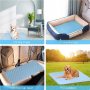 Breathable Ice Silk Cooling Pet Dog Pet Cooling Mats Portable and Washable Pet Cooling Blanket for Indoor