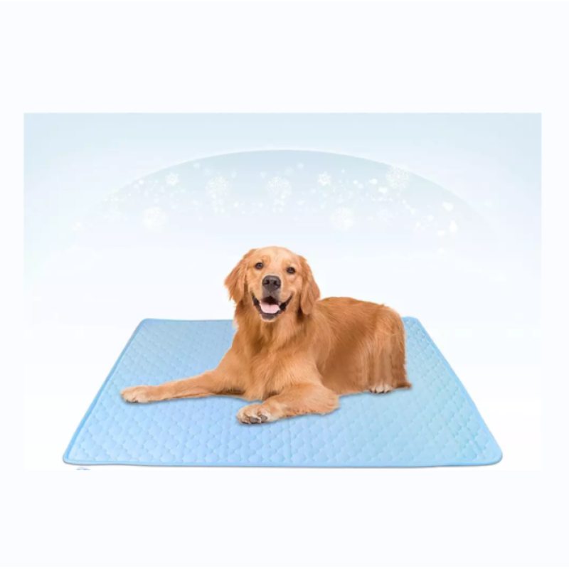 Breathable Ice Silk Cooling Pet Dog Pet Cooling Mats Portable and Washable Pet Cooling Blanket for Indoor