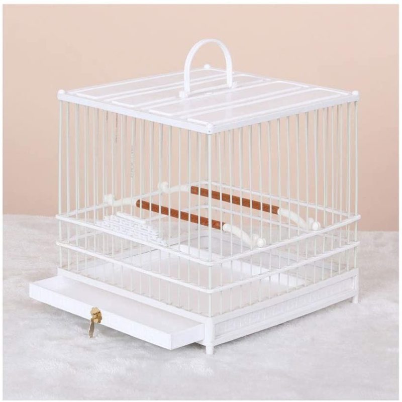 Bird Cage Pet Supplies Metal Cage with Open Play Top - Medium Parrot Parakeet Bird Cage