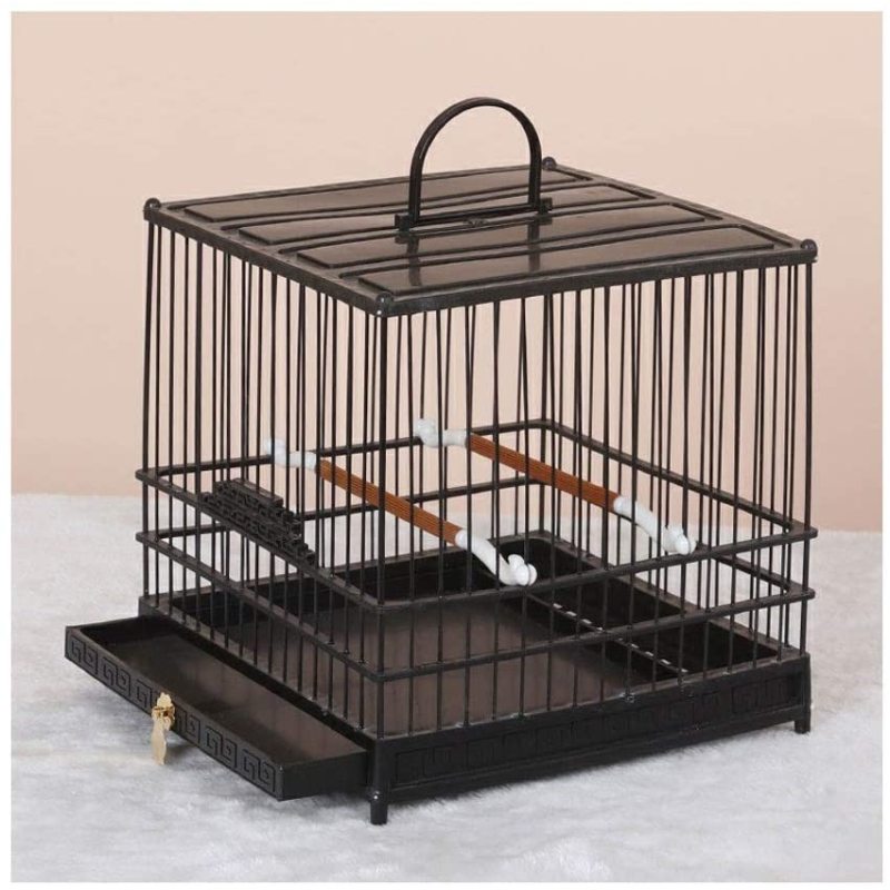 Bird Cage Pet Supplies Metal Cage with Open Play Top - Medium Parrot Parakeet Bird Cage