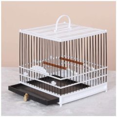 Bird Cage Pet Supplies Metal Cage with Open Play Top - Medium Parrot Parakeet Bird Cage