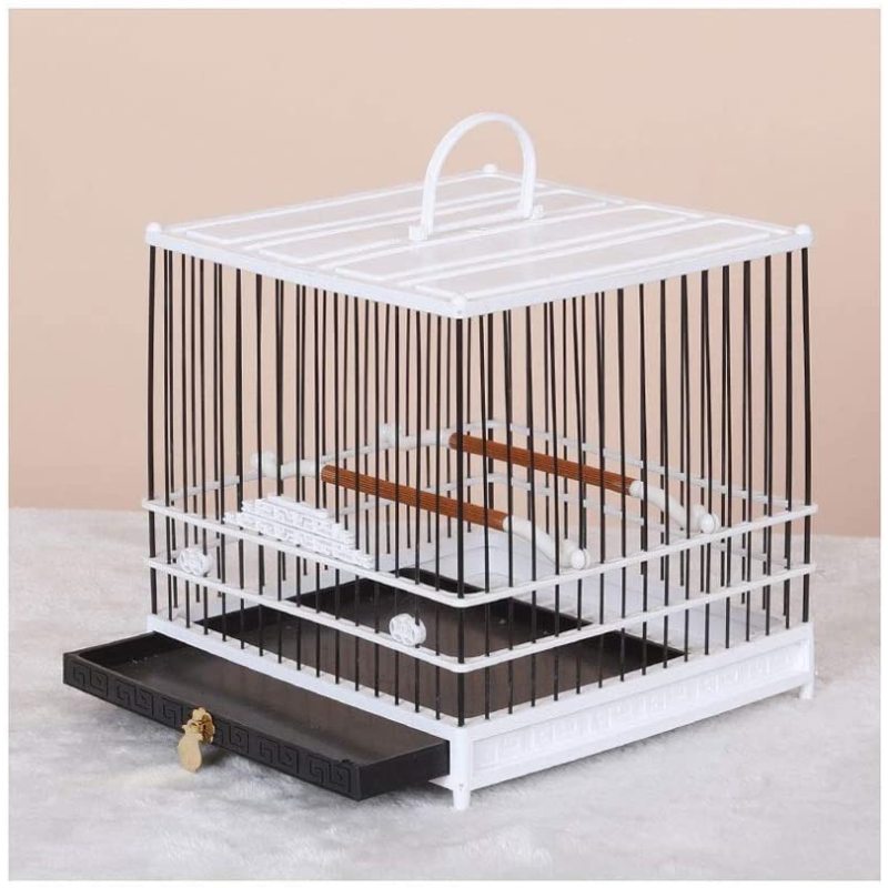 Bird Cage Pet Supplies Metal Cage with Open Play Top - Medium Parrot Parakeet Bird Cage