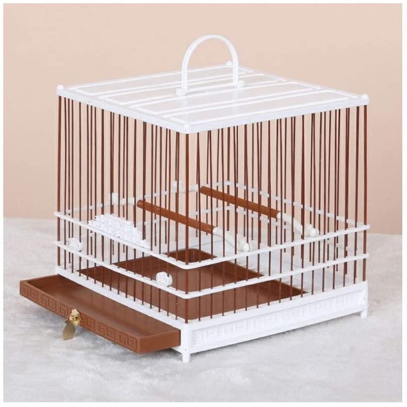 Bird Cage Pet Supplies Metal Cage with Open Play Top - Medium Parrot Parakeet Bird Cage