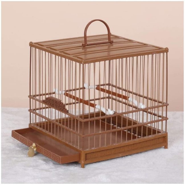 Bird Cage Pet Supplies Metal Cage with Open Play Top - Medium Parrot Parakeet Bird Cage