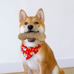 5.9 inch Dogs Plush Toy for Aggressive Chewers, Durable Stuffed Teething Chew Toy with Cotton Material Filling