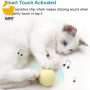 Cat Toy Ball, 3PACK, Including Frog, Cricket, Bird Three Kinds of Calls for cat Gravitational Ball, Built-in Catnip
