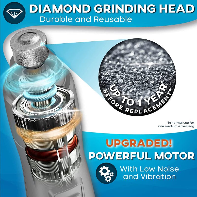 Dog Nail Grinder with LED Light