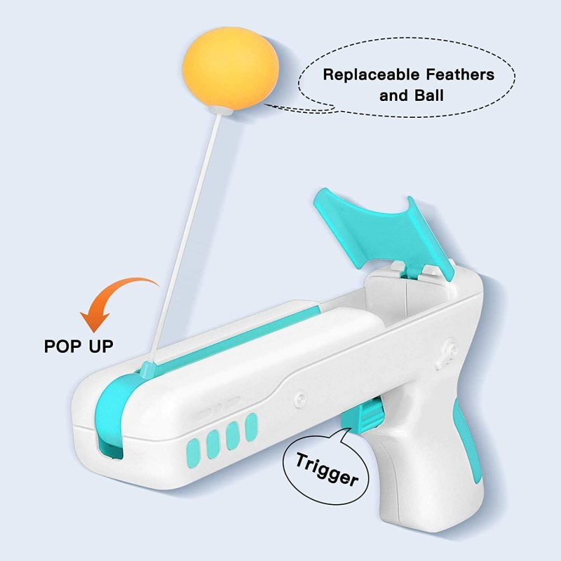 Replaceable Feathers Interactive Cat Toy With Balls for Indoor and Outdoor