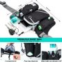 Reflective Stitching Retractable Hands Free Dog Leash for 2 Dogs Adjustable Waist Belt