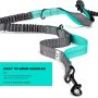 Reflective Stitching Retractable Hands Free Dog Leash for 2 Dogs Adjustable Waist Belt