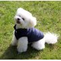 2 Layers Fleece Lined Warm Dog Jacket for Puppy Winter Cold Weather,Soft Windproof Small Dog Coat,Blue M