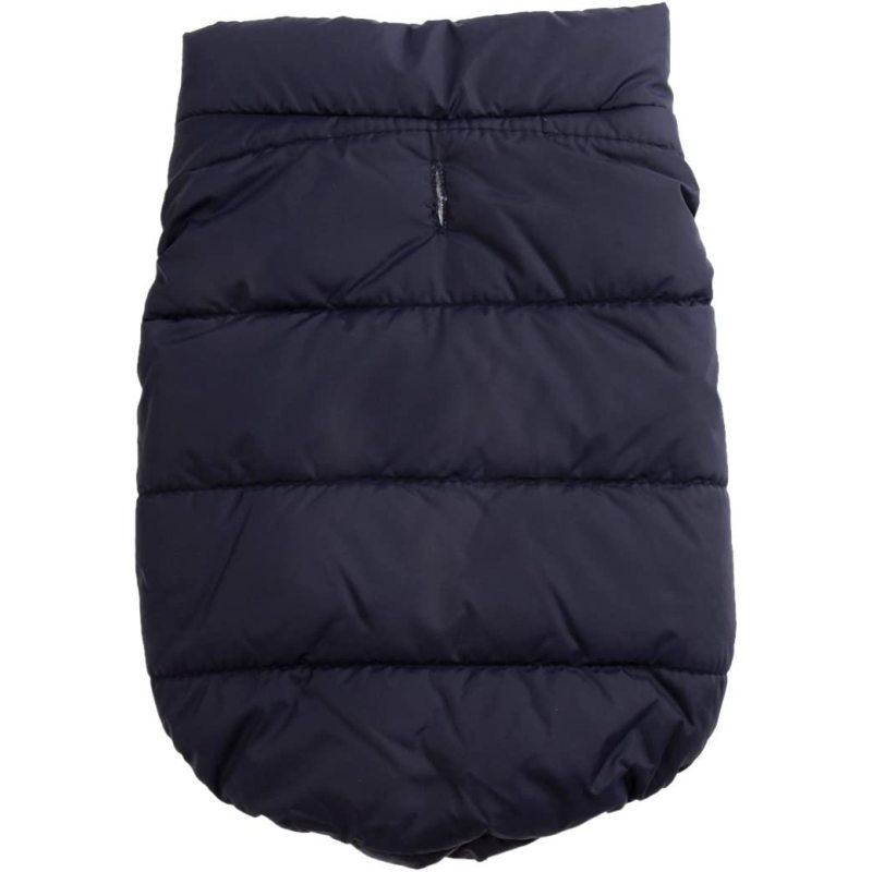 2 Layers Fleece Lined Warm Dog Jacket for Puppy Winter Cold Weather,Soft Windproof Small Dog Coat,Blue M