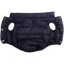 2 Layers Fleece Lined Warm Dog Jacket for Puppy Winter Cold Weather,Soft Windproof Small Dog Coat,Blue M