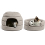 Pet Bed Dog Cat Beds Bedding 2 in 1 Honeycomb Hut Covered Bolster Cozy Foldable Cat Dog Bed