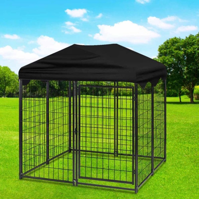 Water Resistant Kennel with UV Protective Metal Kennel