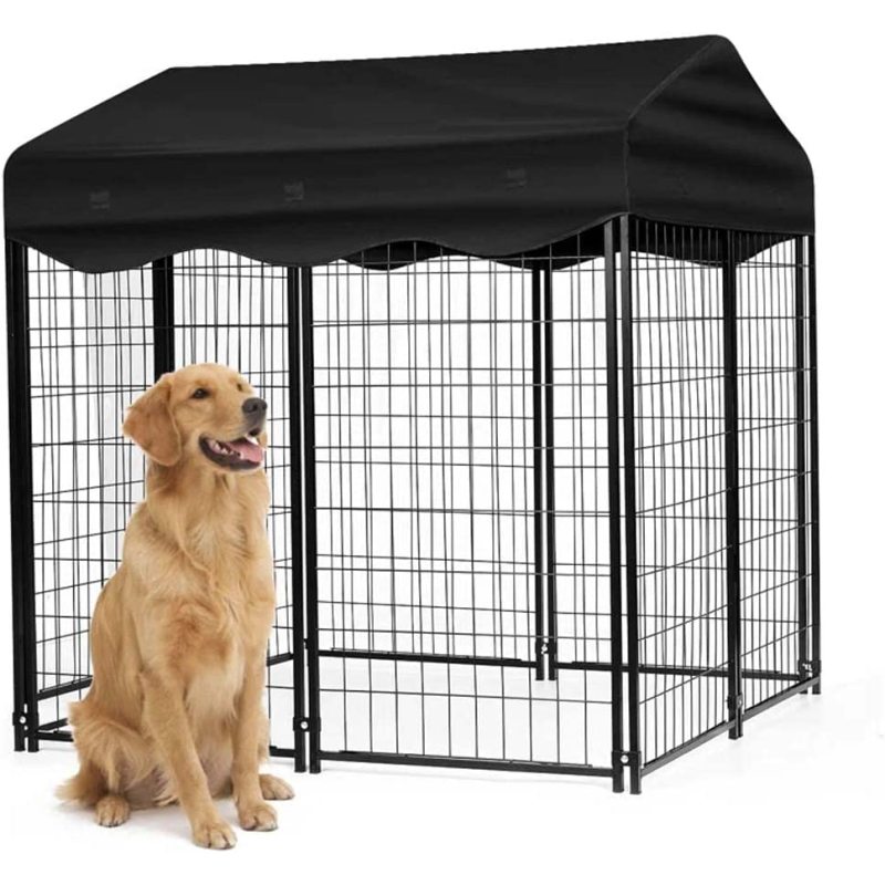 Water Resistant Kennel with UV Protective Metal Kennel