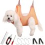 Pet Dog Grooming Hammock Harness for Cats & Dogs, Dog Sling for Grooming, Dog Hammock Restraint Bag with Nail Trimmer,