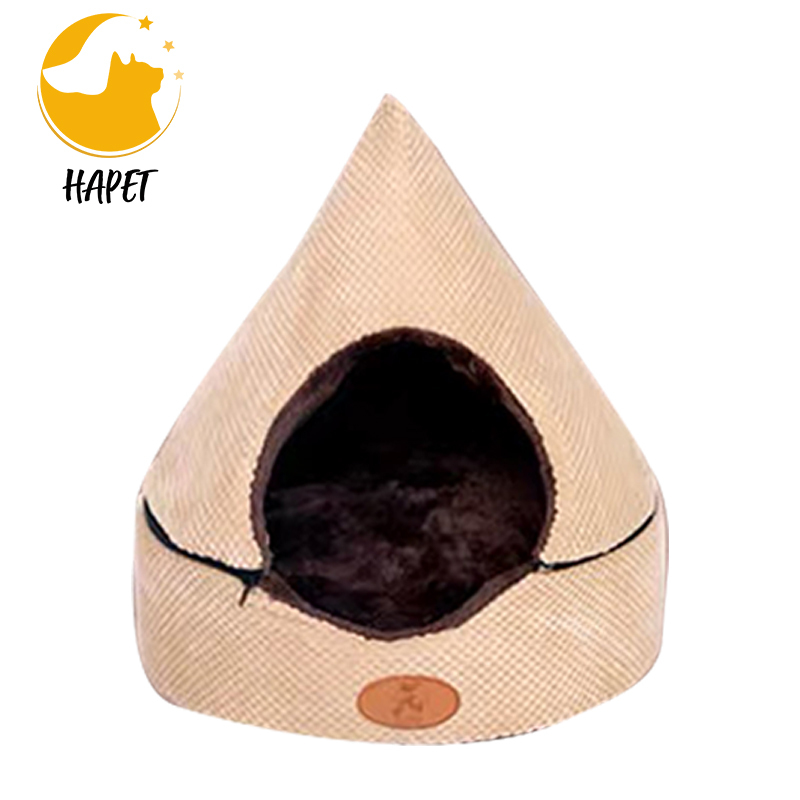 Detachable Cat Pet House Cat Bed Arctic Fleece Pet Bed for Dogs Cats Cave Winter Warm Pet Bed Dog Nest
