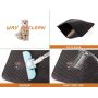 Cat Litter Mat Litter Trapping Mat, Honeycomb Double Layer Design Waterproof Urine Proof Trapper Mat for Litter Boxes