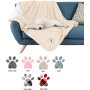Reversible Cream Throw Waterproof Pet Blanket Protects Couch Pad Dog and Cat Blankets by Petmaker