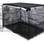 Dog Crate Cover 36 inch - Double Door, Waterproof Dog Kennel Cover with Air Vent Window, for Indoor/Outdoor Most Wire Dog Crate