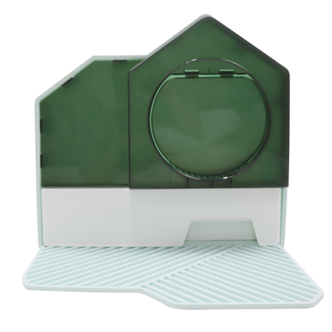 Litter Box Cat Villa Fully Enclosed Deodorant Poop Bowl with Sand Outside Splash Drawer Type Cat Toilet