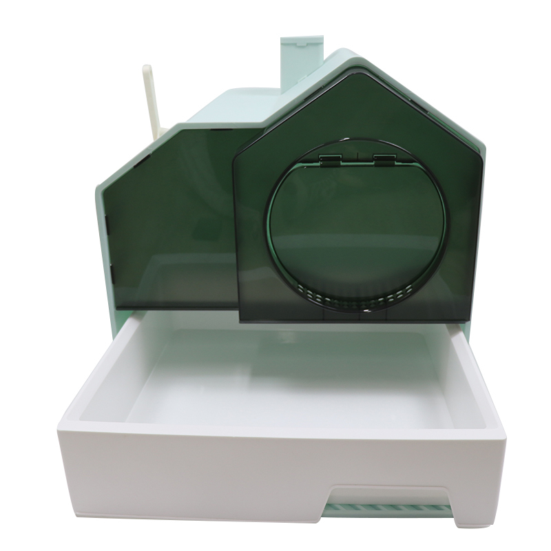 Litter Box Cat Villa Fully Enclosed Deodorant Poop Bowl with Sand Outside Splash Drawer Type Cat Toilet