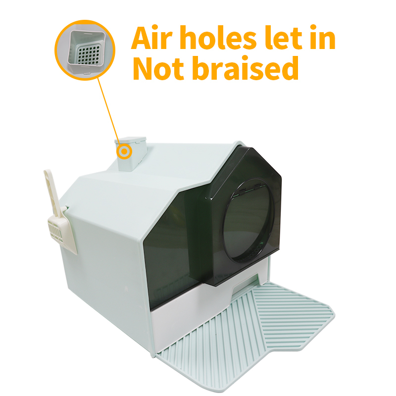 Litter Box Cat Villa Fully Enclosed Deodorant Poop Bowl with Sand Outside Splash Drawer Type Cat Toilet