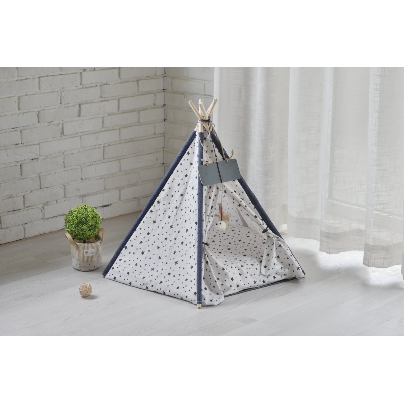High Quality luxury Portable Wholesale Washable Indoor Party White Play Indian Kids Teepee Tent Pet Playing Tent