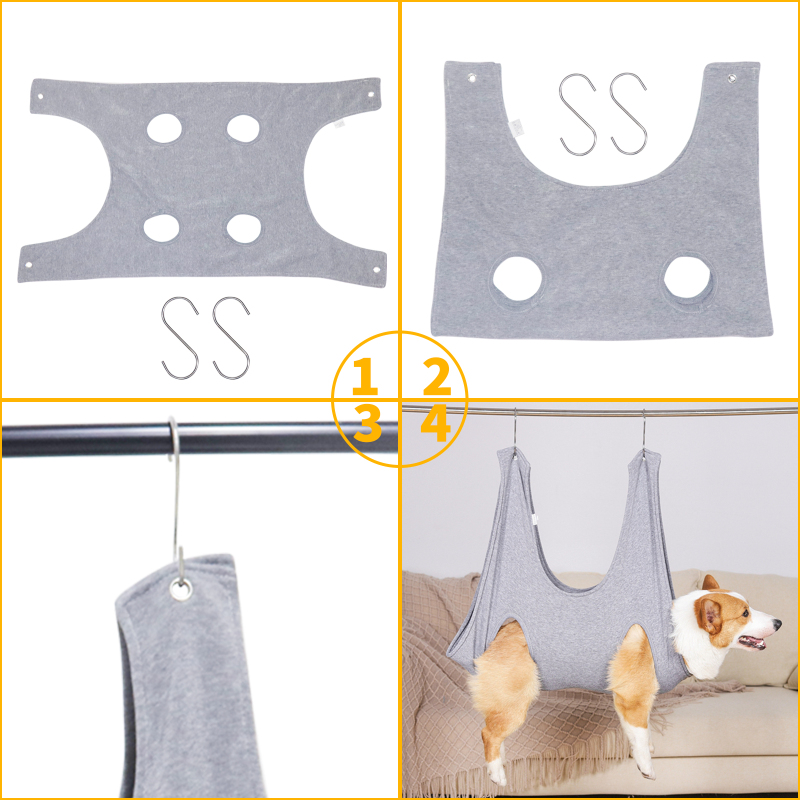 Dog Grooming Hammock Dog Grooming Harness Multifunctional Restraints for Cats Bathing Washing