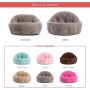 Pet Beds for Dogs Cats Orthopedic Bolster Cat Dog Bed Soft Washable Cushion Fluffy Cat Pet Beds
