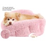 Pet Beds for Dogs Cats Orthopedic Bolster Cat Dog Bed Soft Washable Cushion Fluffy Cat Pet Beds