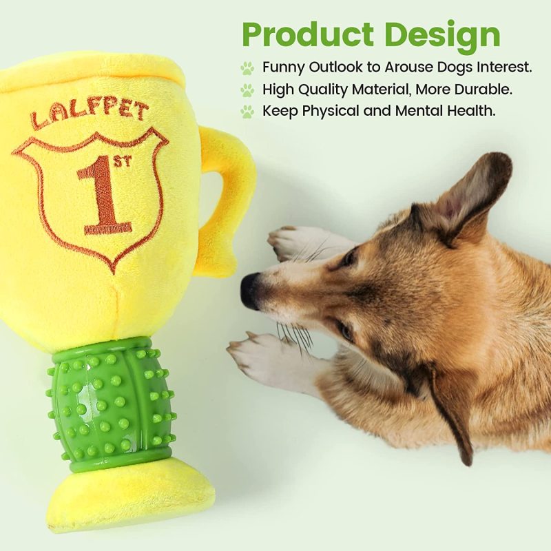 Squeaky Plush Dog Toys,Animals Shape Dog Chew Toy,Stuffed Interactive Dog Toys for Small Medium& Large Dogs