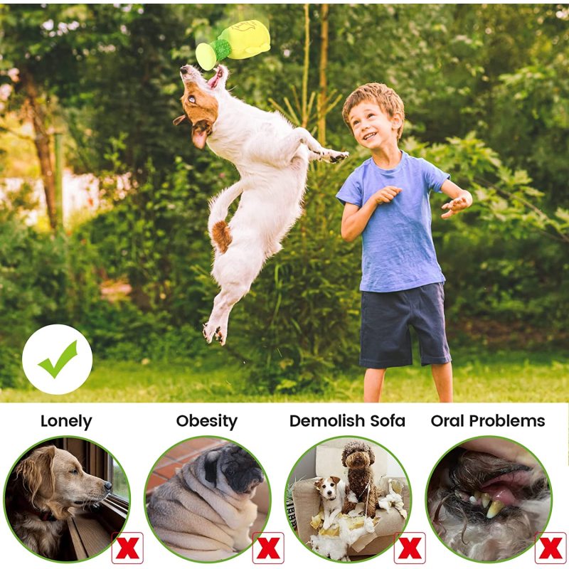 Squeaky Plush Dog Toys,Animals Shape Dog Chew Toy,Stuffed Interactive Dog Toys for Small Medium& Large Dogs