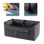 Dog Car Seat, Pet Travel Car Booster Seat with Saftey Belt, Washable Double-Sided Cushion and Storage Pocket