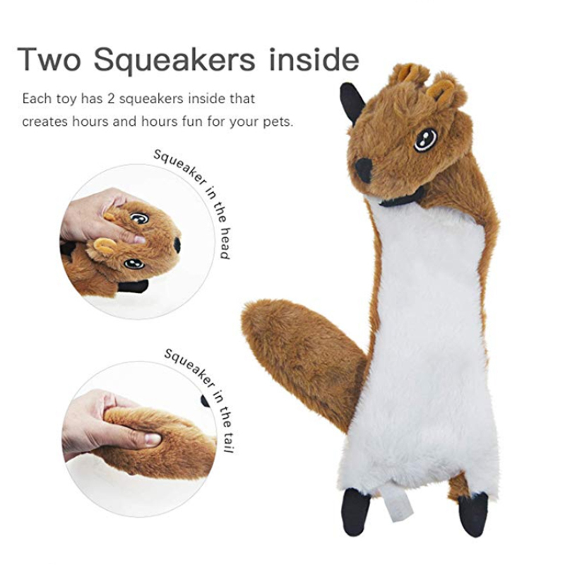 Dog Squeaky Toys 5 Pack Pet Toys Crinkle Dog Plush Toy